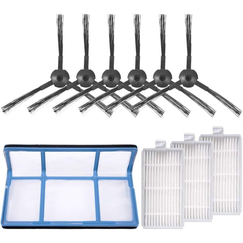 10 accessories for ZACO V5sPro and V5x robot vacuum cleaners, spare parts also compatible with ILIFE V5s Pro, V5s, V5, V3s and V3 robot vacuum