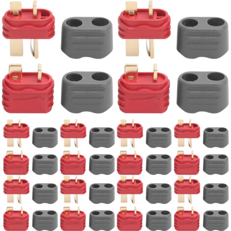10 Adaptateurs Connecteur T RC Mâle/Femelle avec Boîtier de Protection pour Voiture et Avion Télécommandés