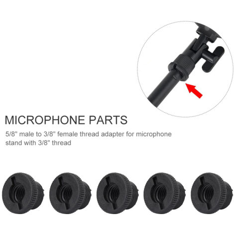 10 Adaptateurs de réduction filetés 5/8" mâle à 3/8" femelle pour supports micro, robustes et durables