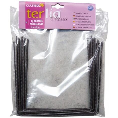 10 agrafes en mtal 20x20 cm Vilmorin