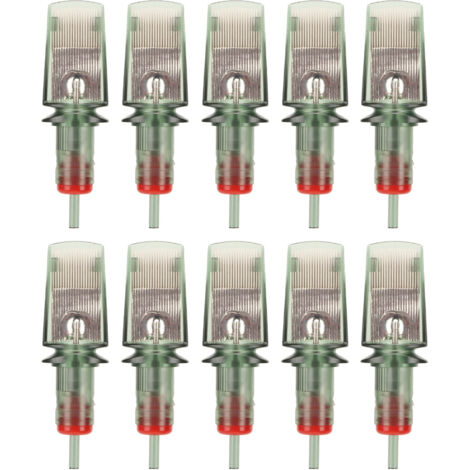 10 aiguilles incurvées RM 1239 jetables pour shading, ultra fines et en acier inoxydable
