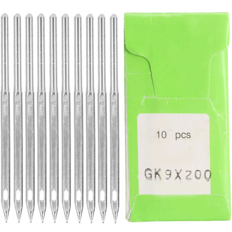 10 aiguilles pour machine à coudre en acier durable, sans bavure, pour machine à broder GK9, longueur 5cm, lot de 200