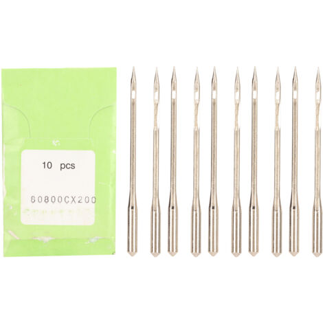 10 Aiguilles pour Machine à Coudre Industrielle GK35 GK68, Acier Haute Résistance pour Broderie et Couture DIY