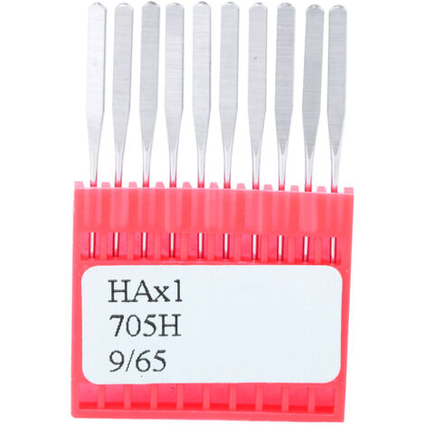 10 Aiguilles pour Machine à Coudre Métalliques Antirouille (9/65) - Lot de 10 Pièces