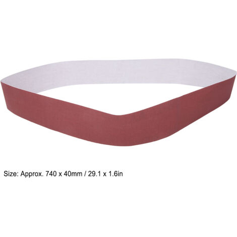 10 Aluminiumoxid-Schleifbänder 740 x 40 mm zum Schleifen und Polieren von Holz – 10er-Pack – Körnung 60