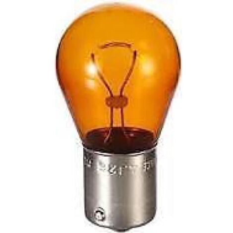 10 AMPOULES AMBRE PY21W, 24 VOLTS 21 WATTS CULOT BAU15S