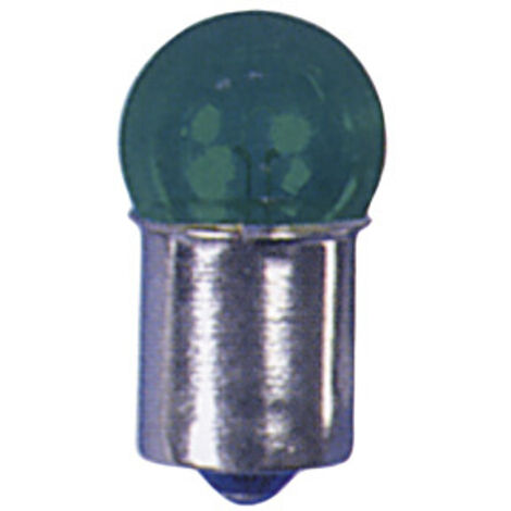 10 Ampoules BA15S - 12V - 5W - Eclairage Vert
