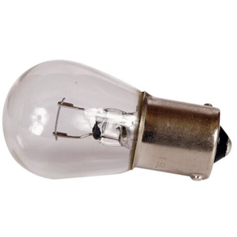 10 Ampoules BA15S - Blanc - 12V 21W 3300K - Feux Stop