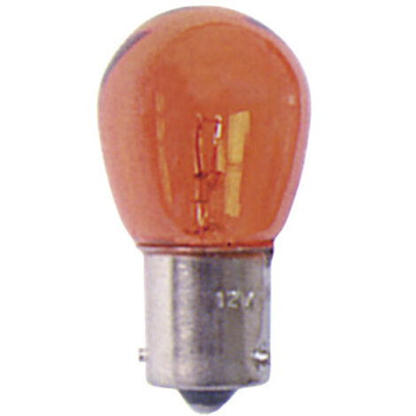 10 Ampoules BAu15S - Orange - 12V 21W - plots decales - Clignotants