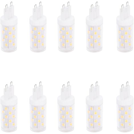 10 Ampoules G9 4W 33 LED Économie d'Énergie, Lumière Chaude pour Plafonnier, Mur, Lampe de Table