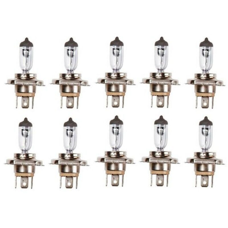 10 Ampoules H4 12V 60-55w pour projecteur av R472 - Blanc