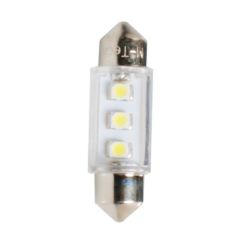 10 ampoules LED C5W 36mm 12V 3x SMD3528 blanc