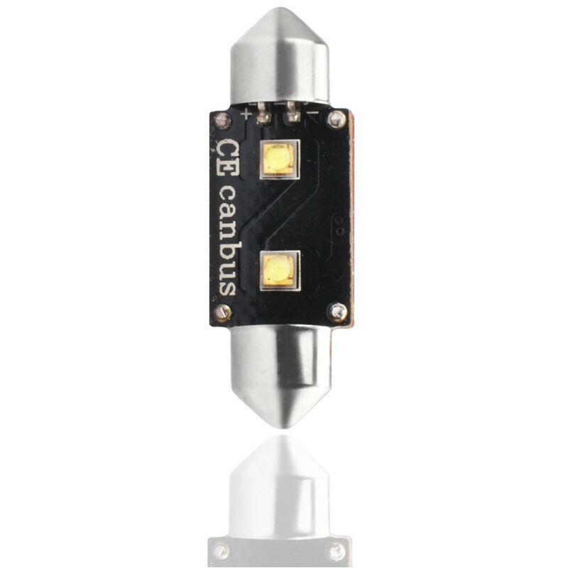 10 ampoules led C5W canbus 36mm 12V blanc 6W