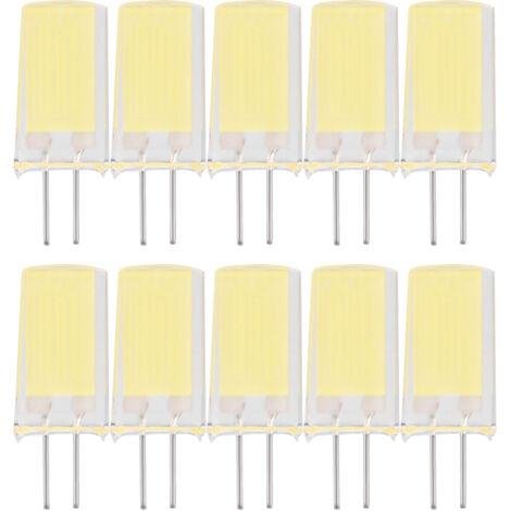 10 ampoules LED G4/G8 COB1909 non gradables Luminaires en silicone (blanc froid G4)