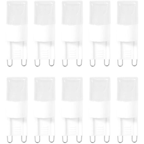 10 ampoules LED G9 1W haute puissance, lumière blanc chaud 3500 K
