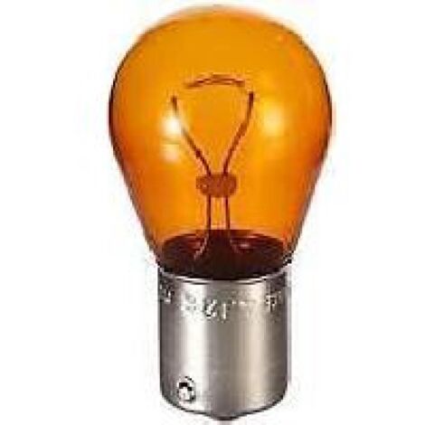 10 ampoules monofil ambre PY21W 12V