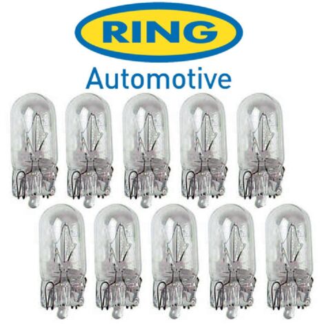 10 Ampoules T10 - 12V - 5W - W2.1x9.5d - Wedgebase W5W