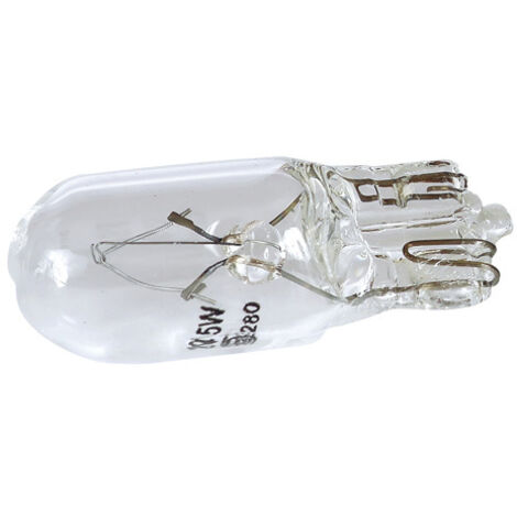 10 Ampoules T10 - 12V 5W - Wedgebase - W2.1x9.5D 2800K - Blanc