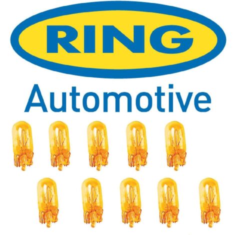 10 Ampoules T10 - 12V Wedgebase W5W w2.1x9.5d - Orange