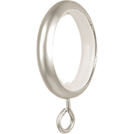 10 Anneaux métal anti-bruit Argent 60 mm