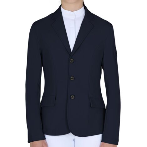 10 anni, blu: Giacca da concorso per bambini modello Girasol slim fit in tessuto tecnico e traspirante