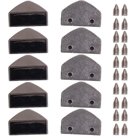 10 Arrêts de Fermeture Éclair Brillants - Accessoires Pratiques et Décoratifs pour Valises (Gris)