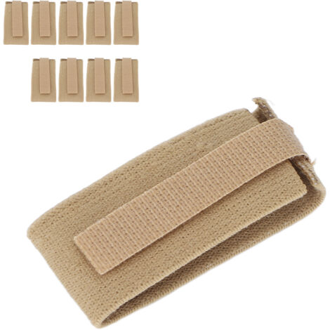10 attaches élastiques pour poches à uriner, bandes Velcro ajustables pour hommes