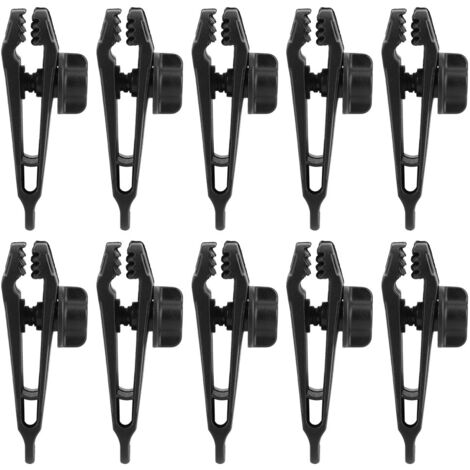 10 attaches robustes pour bâche, clips de fixation pour tente et store de terrasse, accessoires de camping résistants