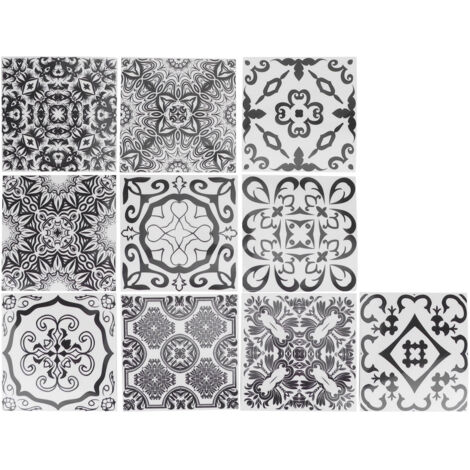 10 Autocollants Adhésifs pour Carrelage Cuisine, Imperméables et Résistants aux Graisses, Décoratifs DIY