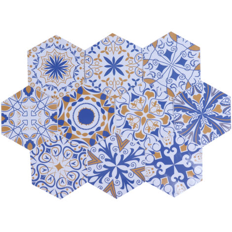 10 Autocollants Mural Imperméables Motif Fleuri pour Salle de Bain - Résistants à l'Usure