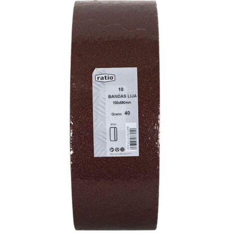 10 BANDAS LIJA 100X690MM.GR.80 RATIO -