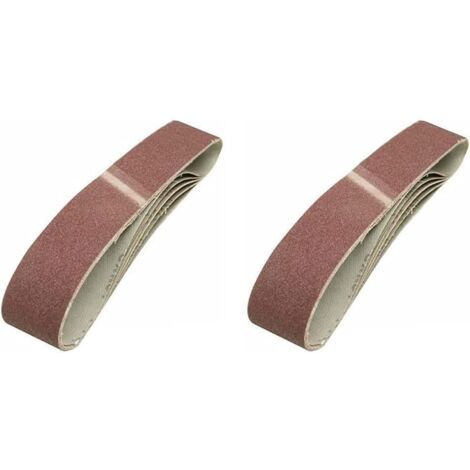 10 - Bande abrasive - Corindon - Grain 80 - Pour bois métal plâtre - Usage atelier - Bleu - 50x686cm