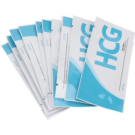 10 Bandelettes de Test de Grossesse Précoces, Détection HCG Urinaire pour Usage Domestique