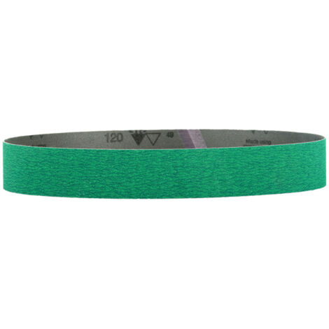 10 bandes abrasives 40 x 760 mm, P120, grain céramique, pour meuleuses de tubes metabo 10 pièces