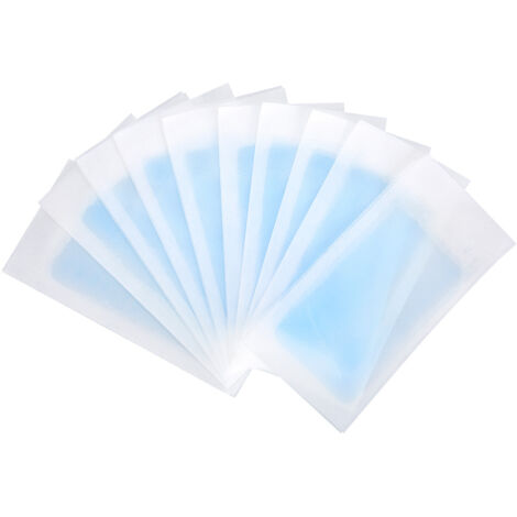 10 Bandes de Cire Épilation Visage Corps Jambes - Bleu - 10 Pièces