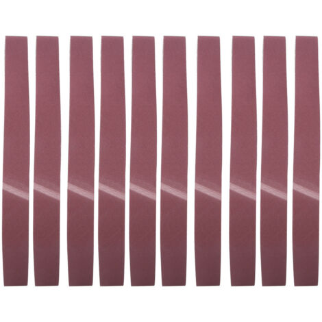 10 Bandes de Ponçage Circulaires Aluminium Oxide 1220x50mm GXK51-B (120) avec Haute Efficacité