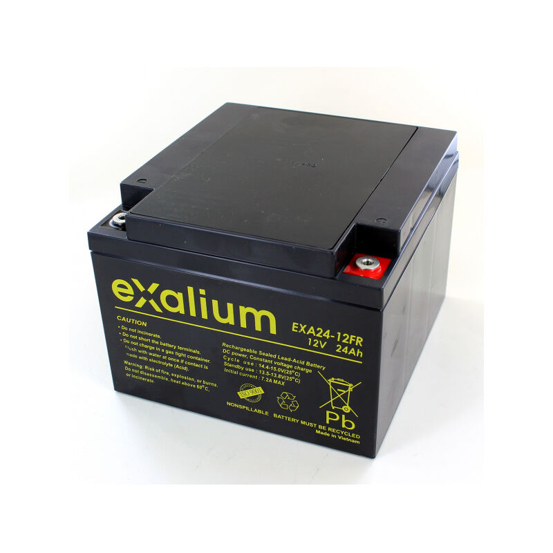 

12V 24Ah EXA24-12FR batería de plomo - Exalium