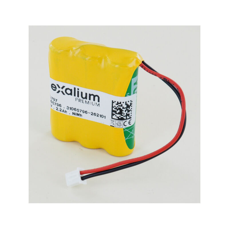 

Exalium Premium - Batería 3.6V 2.2Ah NiMh para lámpara de seguridad portátil Legrand 060797