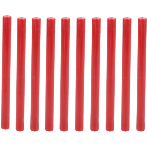 10 Bâtons de Cire à Sceller Rouge, Pratiques et Sans Fumée, pour Enveloppes, Cartes et Documents