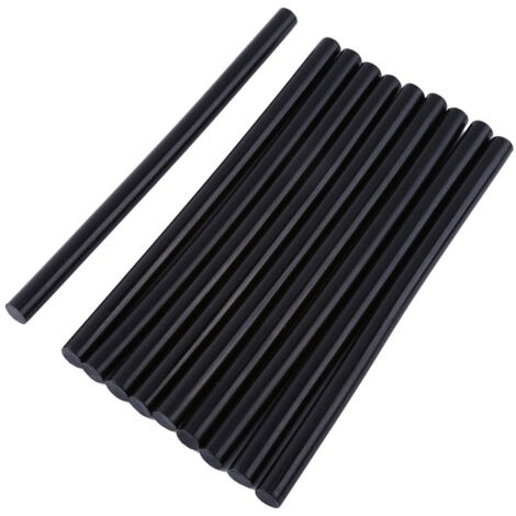 10 Bâtons de colle thermofusible noirs 7mm et 11mm pour pistolet à colle - DIY et bricolage (200mm)