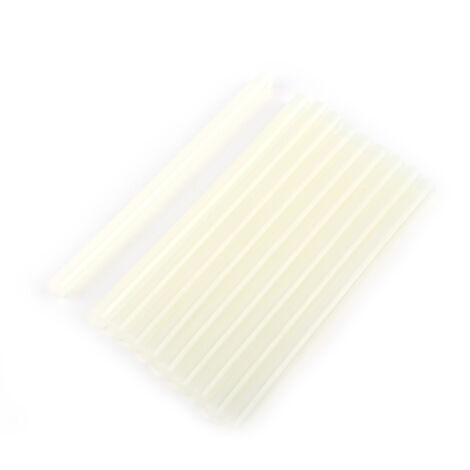 10 Bâtons de colle thermofusible transparents 7mm/11mm pour pistolet à colle, longueur 20cm, bricolage et projets créatifs