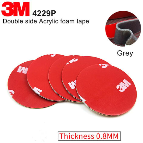 10 Biadesivi VHB 50mm a schiuma acrilica 3M 4229P spessore 0,76mm Numero Pezzi - 10 pcs. (50mm)