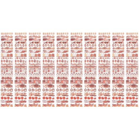 10 Blatt PET-Klebeband – Niedliche Deko-Aufkleber für Kalender, Scrapbooking und Bürodekoration