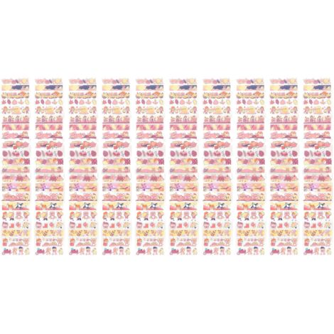 10 Blatt PET-Klebeband – Niedliche Deko-Aufkleber für Kalender, Scrapbooking und personalisierte Dekorationen