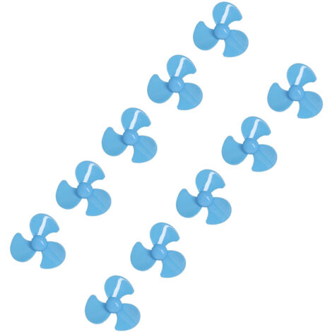 10 blaue 50-mm-3-Blatt-ABS-Propeller für DIY-Automodelle – 10er-Pack Ersatzteile