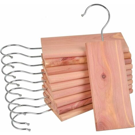 10 Blocs de Bois de cèdre à Suspendre, Bois Naturel Anti Mites de Vêtements pour Armoires, Tiroirs, Placards, sans Produit Chimique, 10pcs thsinde