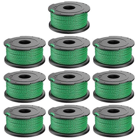 10 bobines ABS A6486 pour tête de coupe-bordures à fil nylon Black & Decker - AquaForge