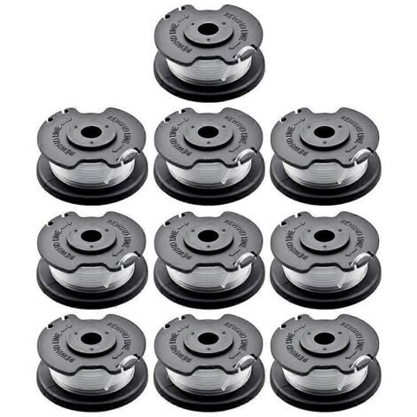 10 bobines TLE-03 pour tondeuses à gazon Einhell GE-CT 18 28 Li TC, bobines de fil de coupe en nylon