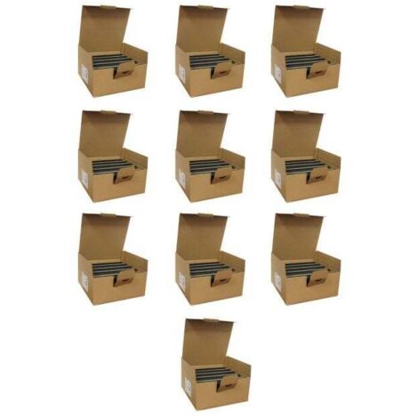 10 boîtes de 300 agrafes standard black - Hauteur 60 mm - Fixation Tube Ø 16 / 20 mm - Arcanaute