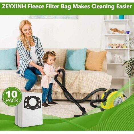 10 bolsas de filtro para aspiradora Kärcher 2.863-006.0 KFI 487, bolsas para aspiradora multifunción Kärcher WD4 WD5 WD6 WD5P WD6P MV4 MV5 MV6